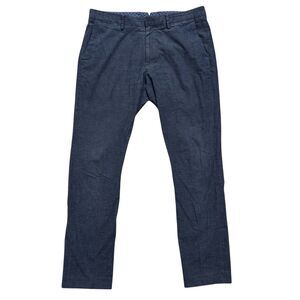 Bonobos Pants Men's Sz 33x32 Gray Tailored Fit Flat Front Dress Trousers Stretch